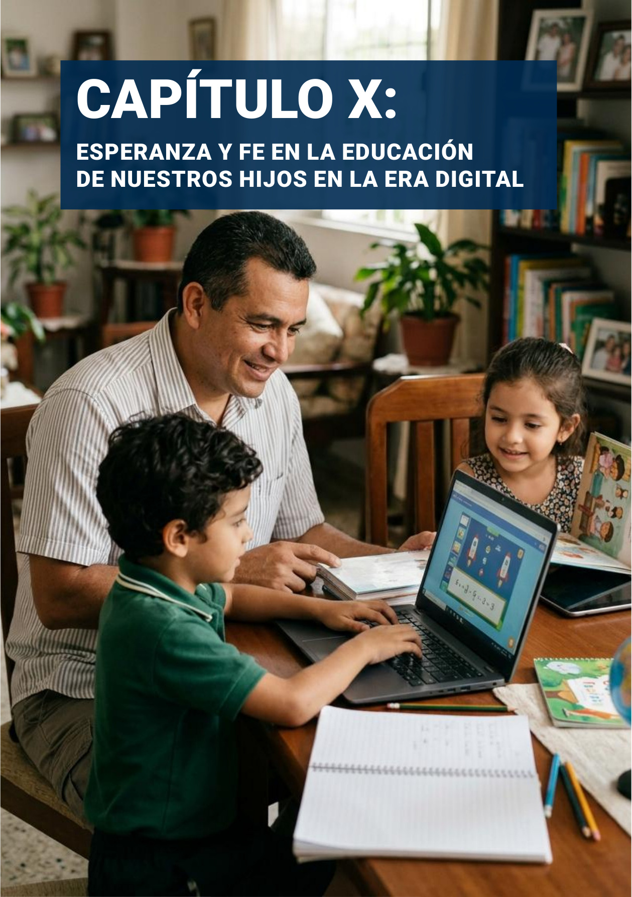 Portadilla original del CAPÍTULO X: Esperanza y fe en la educación de nuestros hijos en la era digital
