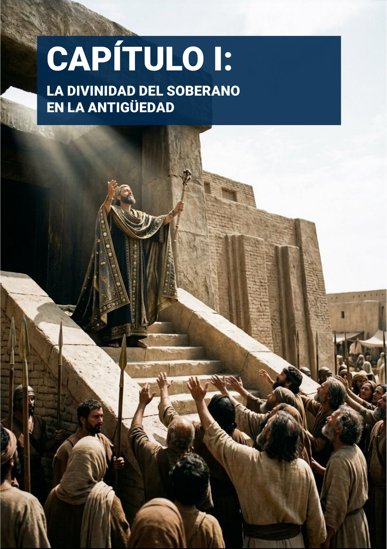Portadilla original: CAPÍTULO I: LA DIVINIDAD DEL SOBERANO EN LA ANTIGÜEDAD