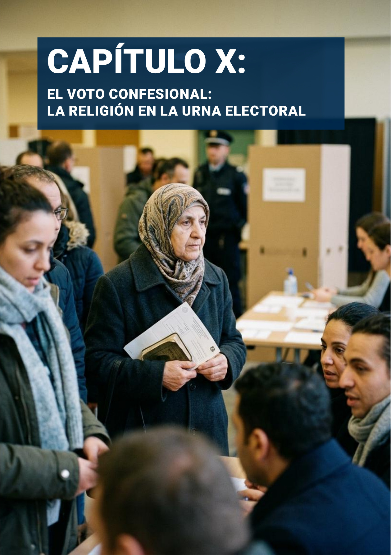 Portadilla original: CAPÍTULO X: EL VOTO CONFESIONAL: LA RELIGIÓN EN LA URNA ELECTORAL