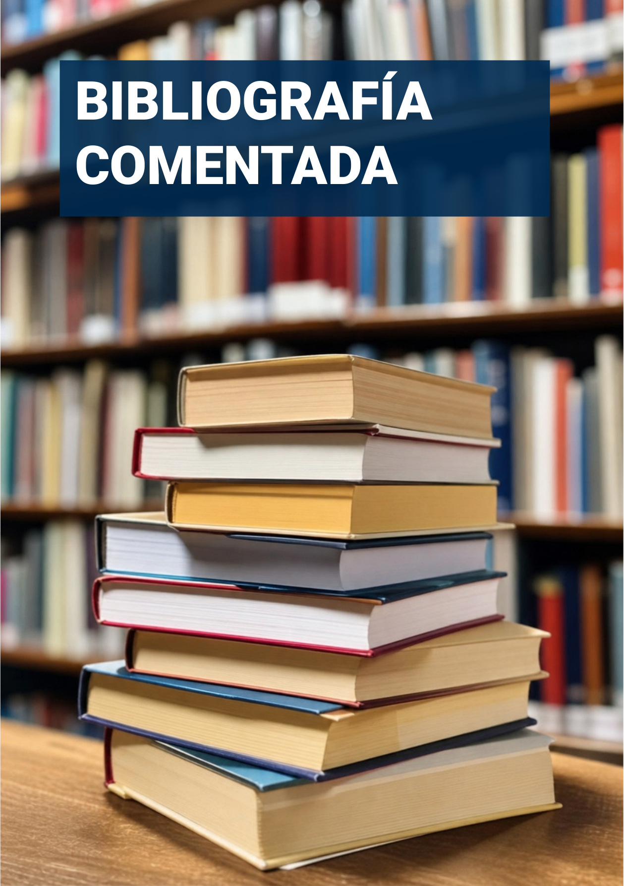 Portadilla original: BIBLIOGRAFÍA COMENTADA